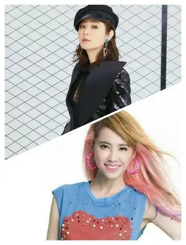 林心如-蔡依林,长相神似