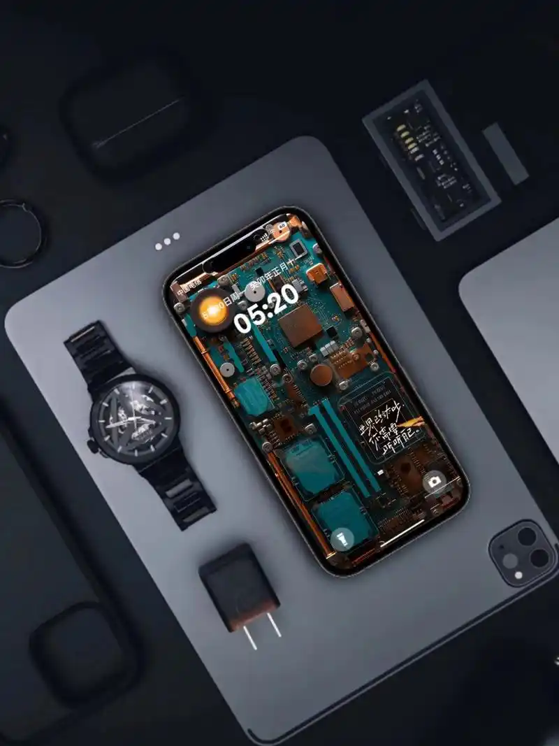 系统默认 苹果,安卓皆可用 让我们坦诚相见,透明内部结构手机壁纸!