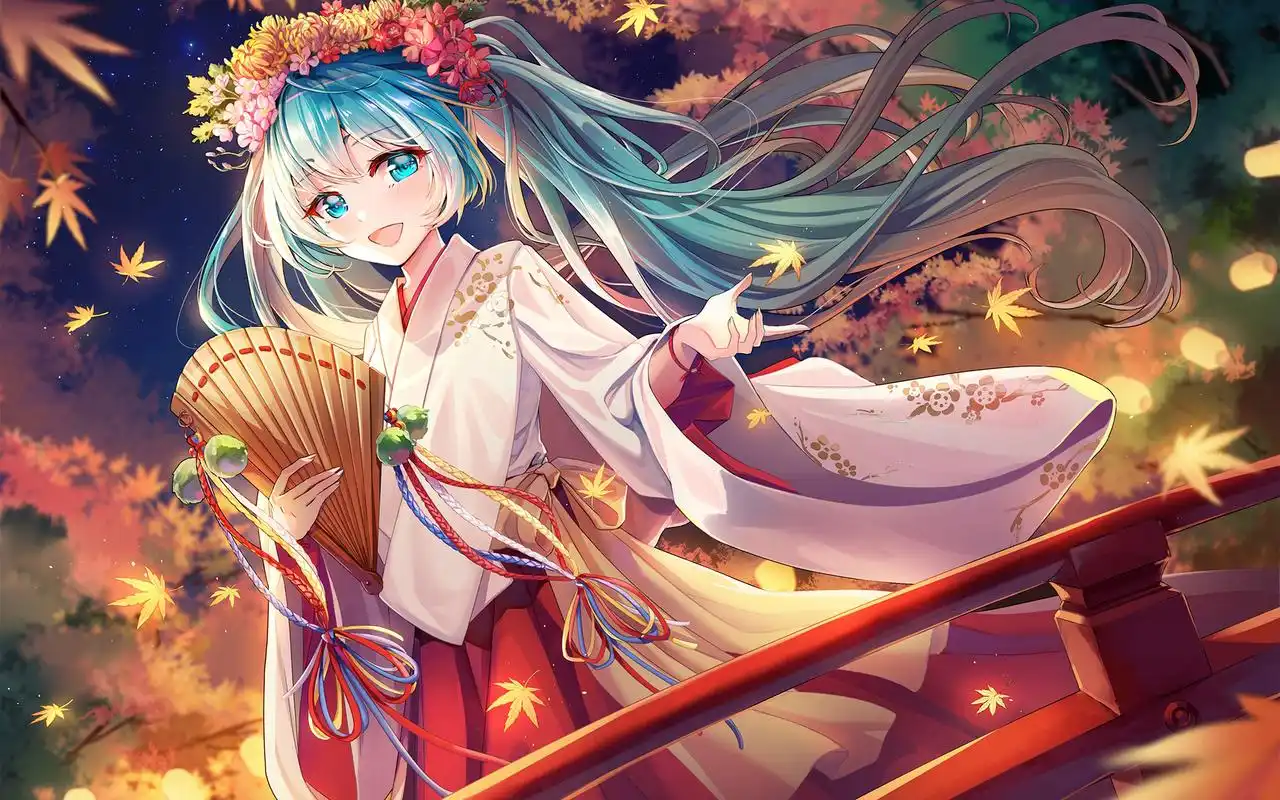 精致唯美动漫美女插画桌面壁纸