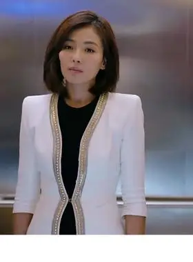 欢乐颂刘涛安迪同款休闲西装外套女秋冬中长款黑色职业装女士正装