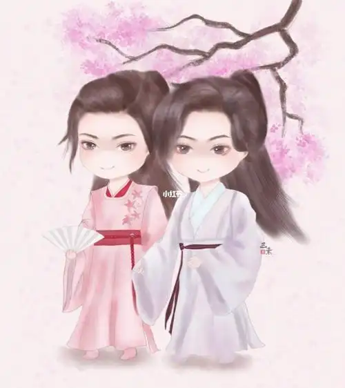 山河令q版同人_山河令_插画_板绘_头像_我的随手画_文化_绘画