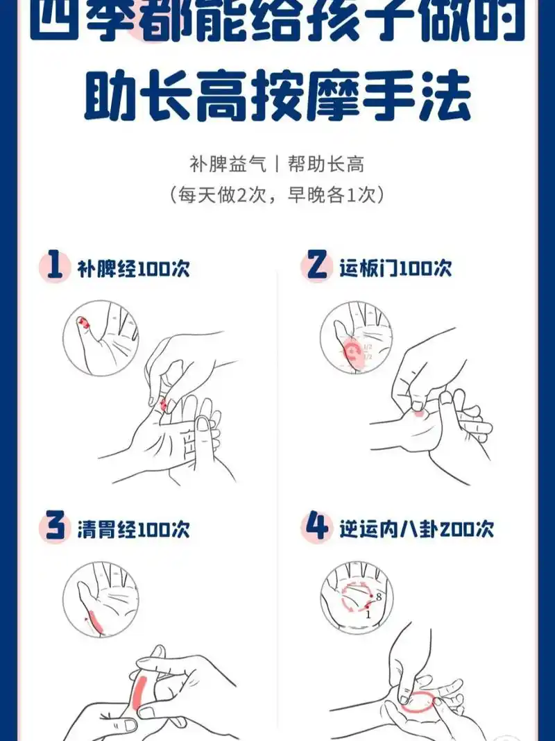 四季都能给孩子做的助长高按摩手法丨育儿 99夏季白天长,阳光充足