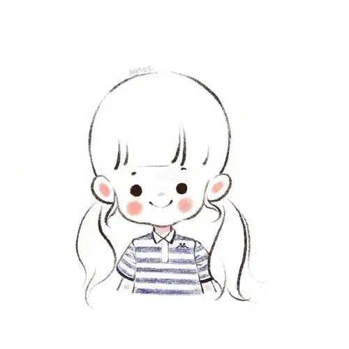 卡通手账简笔画女孩 简笔画图片大全-蒲城教育文学网