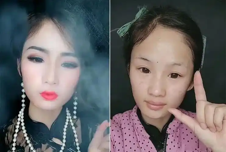 网红美女卸妆后竟比凤姐还丑,网友:再也不信网红了!
