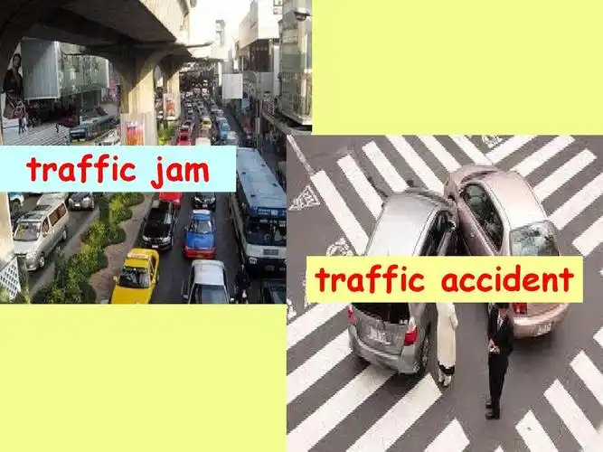 traffic jam traffic accident