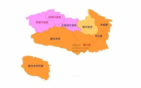 格尔木行政区划图