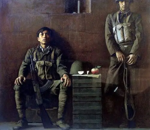 中国对越自卫反击战的油画(缅怀与我同龄的那代军人)