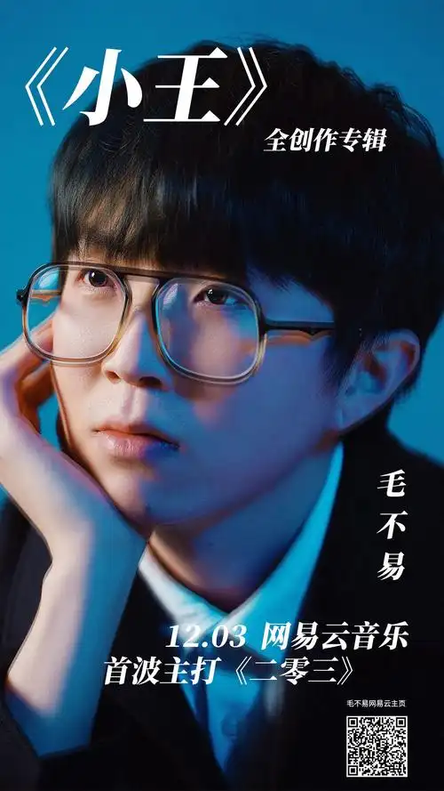 毛不易二专丰巢投屏宣传海报