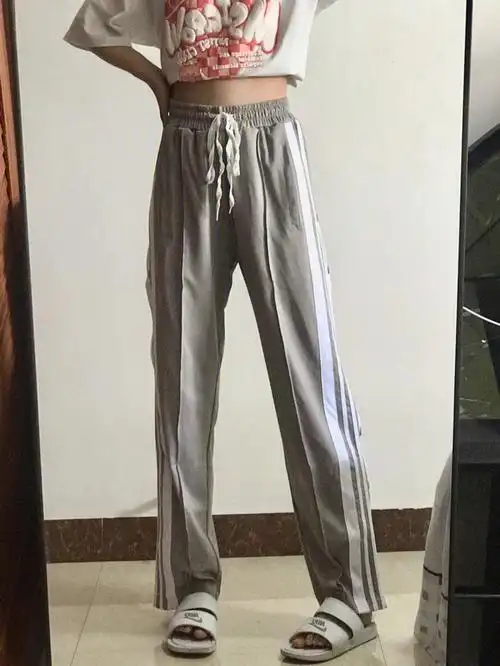 我这种腰小的就喜欢穿这种松紧腰裤子 不担心会掉!90:seve