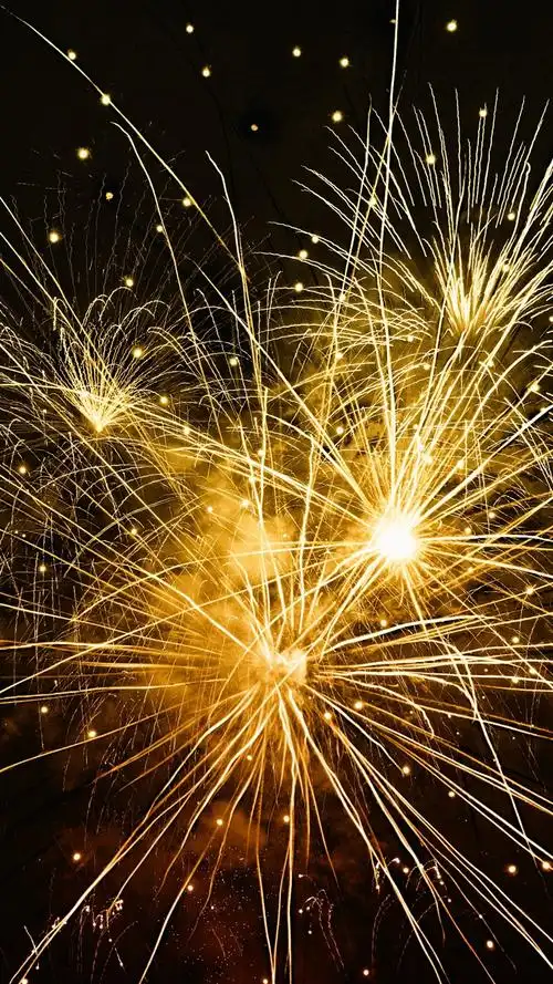 烟花,光亮线,夜 5k