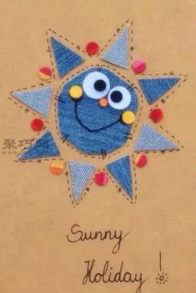 旧牛仔裤diy动物布贴 牛仔裤废物利用做布贴画 - 制作系手工网