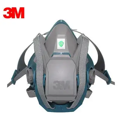 3m 6502ql快扣硅胶半面型防护面罩防毒口罩 配合滤棉 滤毒盒使用