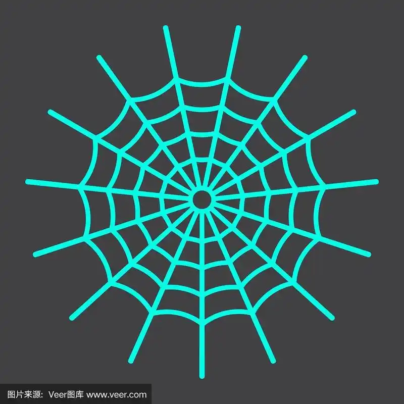 蜘蛛网线图标,万圣节和恐怖,蜘蛛网标志矢量图形,一个线性模式上的