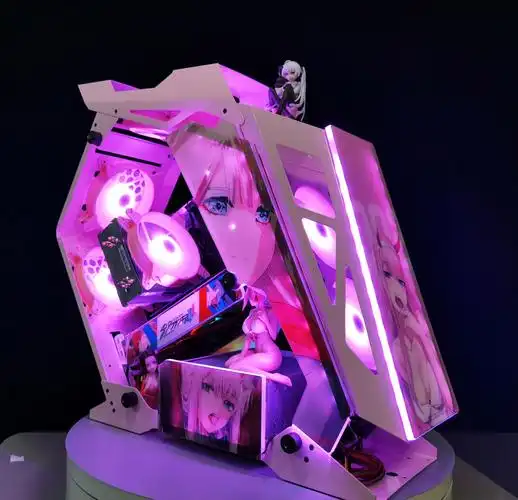 玩嘉小咖m-atx全侧透异型游戏机箱(支持120/240/360水冷)大咖pius