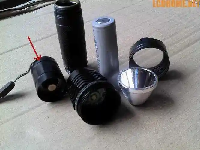 参赛led强光手电的拆解