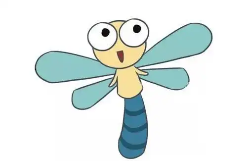 蜻蜓简笔画颜色