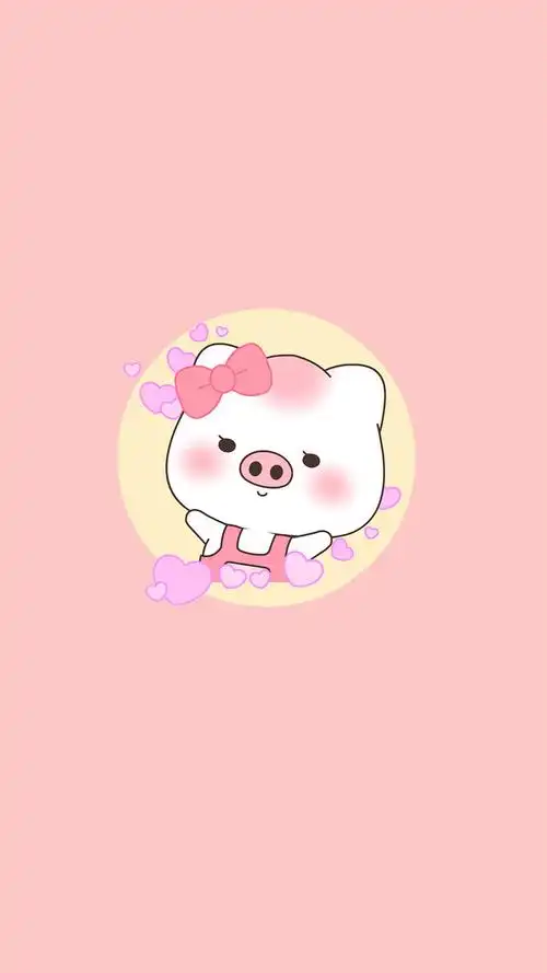 粉色小清新可爱高清手机壁纸-卡通-手机壁纸下载-美桌网