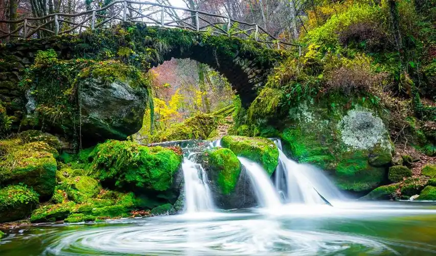 小桥流水意境风景壁纸