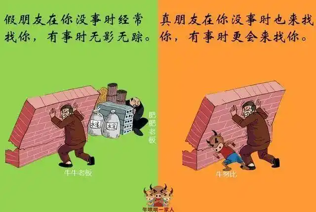 到底是真情还是假意?十张图告诉你如何分辨真假朋友