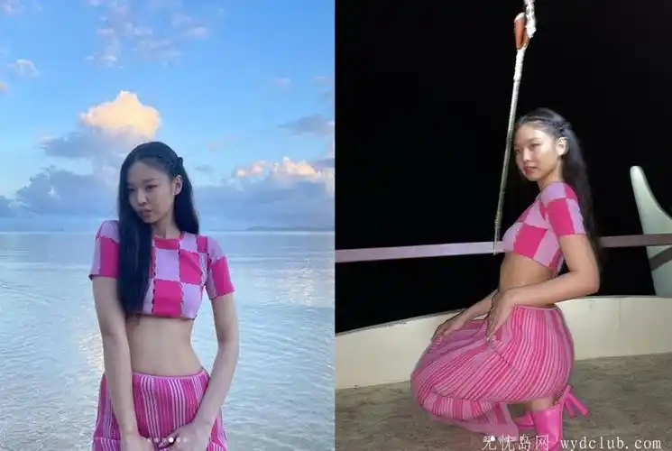 jennie火辣尺度升级没穿内衣下胸圆弧线条被看光