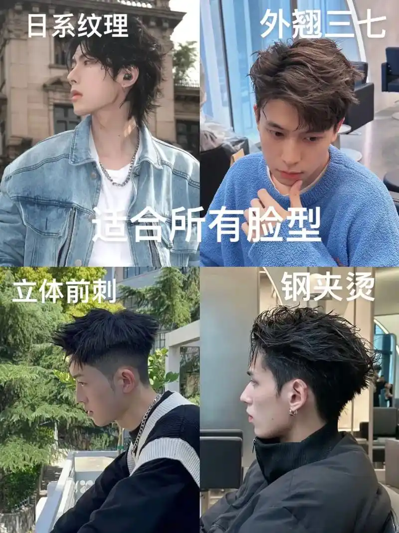 男士发型 #三七分发型 #男士烫发 #港风侧背头 #男士发 - 抖音