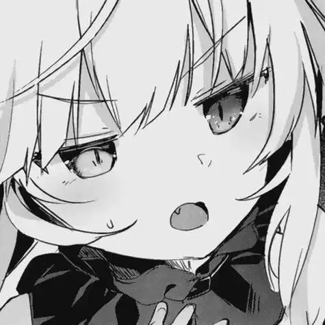 qq头像我也来一个黑白风希望你们能喜欢软妹女生动漫