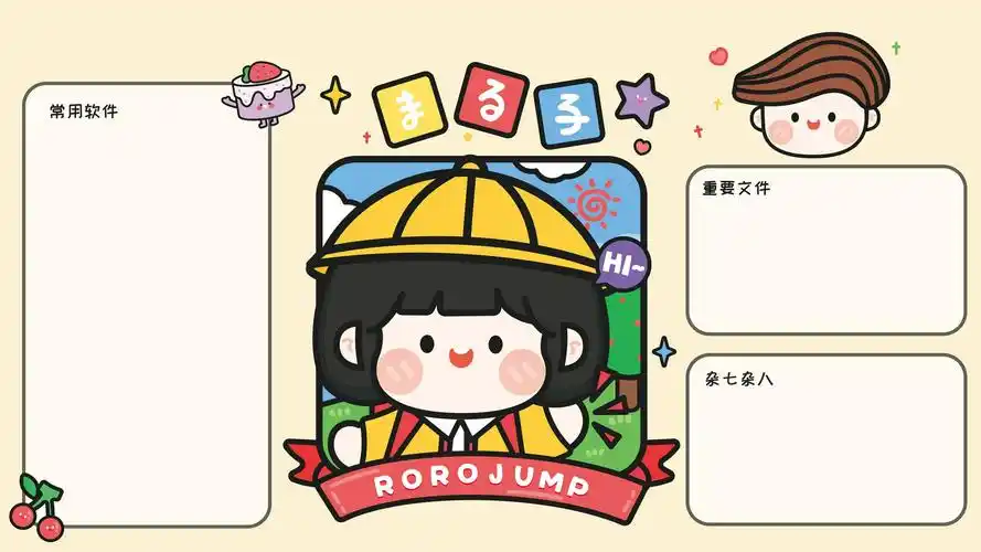 可爱电脑分区高清壁纸