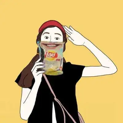 手绘简约个性女生qq头像,图片,卡通头像-qq个性网