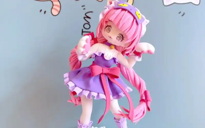 王者荣耀大乔猫狗日记超轻粘土手办简单教程,不适合小白喔