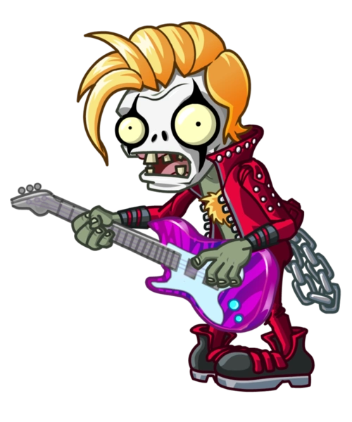 摇滚巨人僵尸简笔画