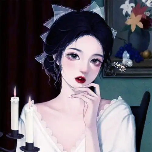 高冷手绘漫画女头图片_女生动漫头像_头像屋