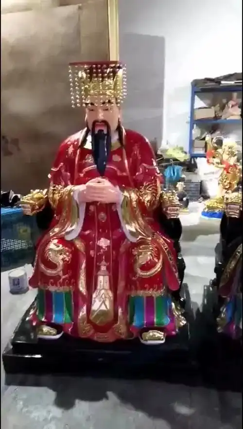 神像图片大全 东岳大帝泰山爷神像 贴金佛像神像 河南福到家总厂