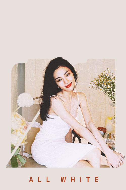 钟楚曦白色穿搭公式低调又抢镜让你再白一度