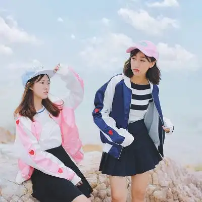 nickistudio韩版春秋装学生闺蜜装开衫短外