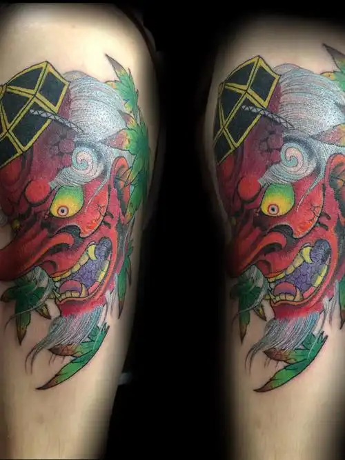 大臂天狗_纹身图案手稿图片_coco的纹身作品集