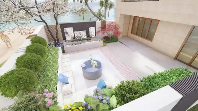 今天分享一期40平的花园设计.