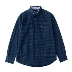 tommyhilfiger汤米希尔费格汤米男款翻领长袖衬衫条纹款休闲舒适上衣