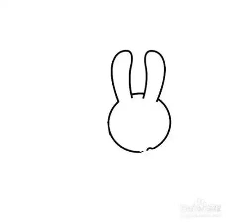 轴对称图形兔子简笔画