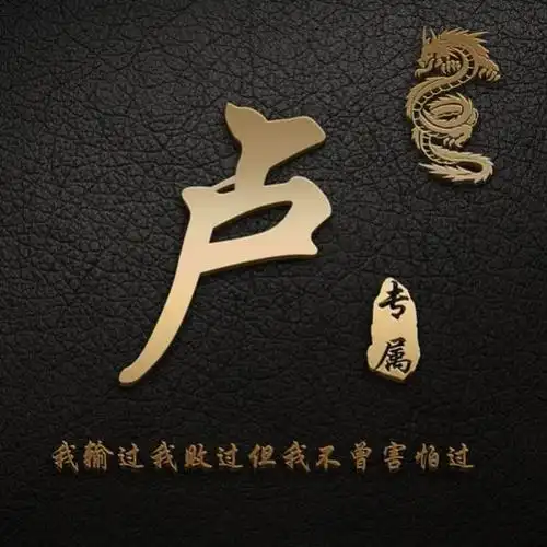 姓氏头像|50张高端精品微信头像,商务版