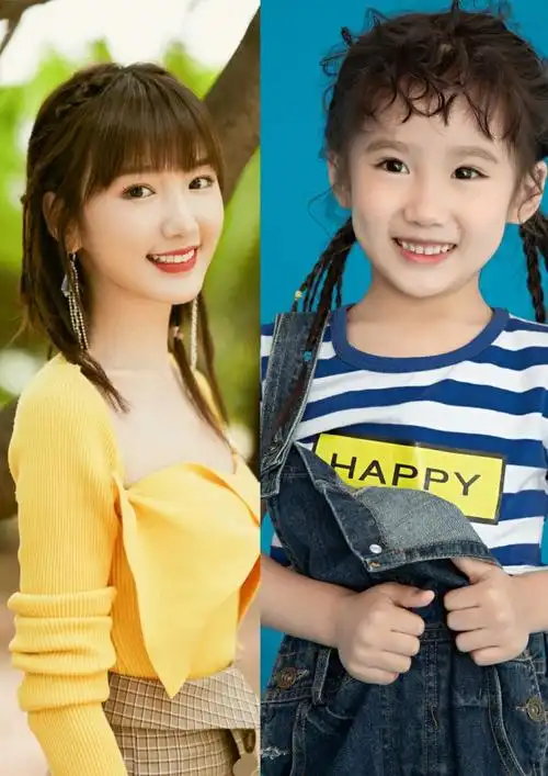 当"小毛晓彤"撞上"毛晓彤",网友:这颜值当童星吧!