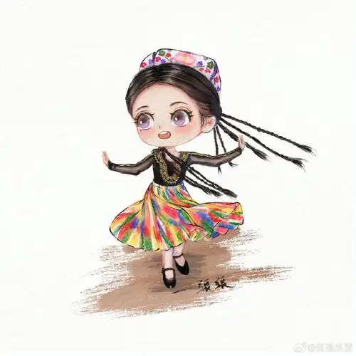 迪丽热巴##跳新疆舞的迪丽热巴美到发光