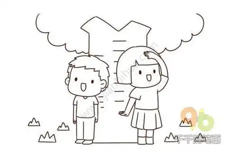 宝宝生长简笔画孩子成长过程简笔画从小到大成长过程简笔画简笔画记录