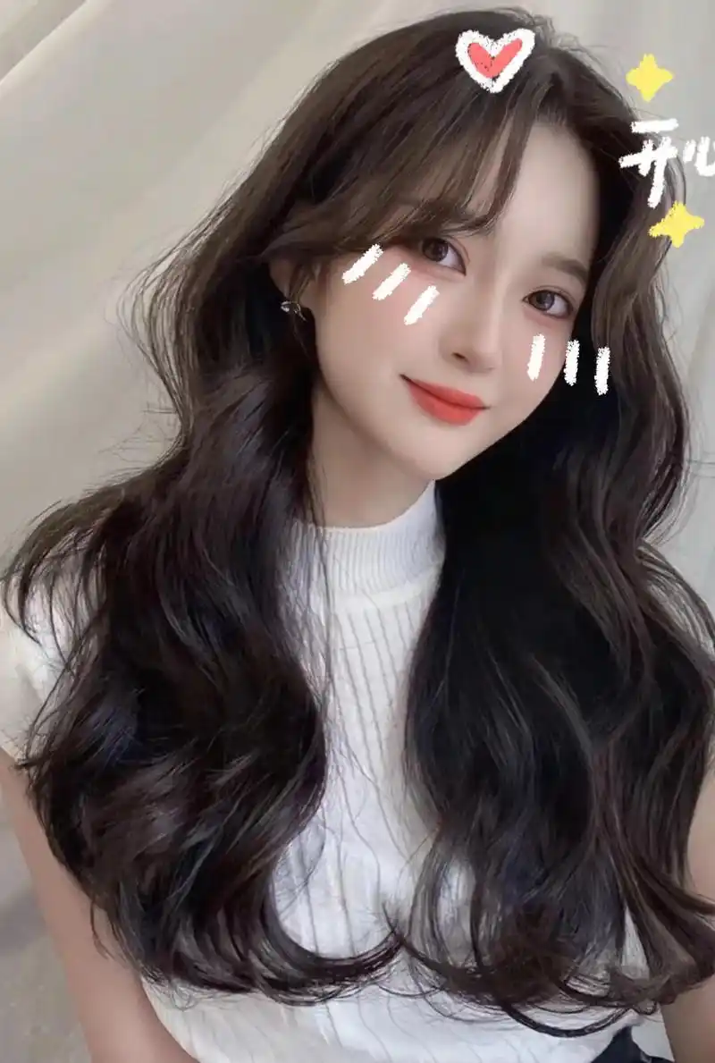 中长发烫发韩式气垫烫,女人看了都喜欢~ 大圆脸, - 抖音
