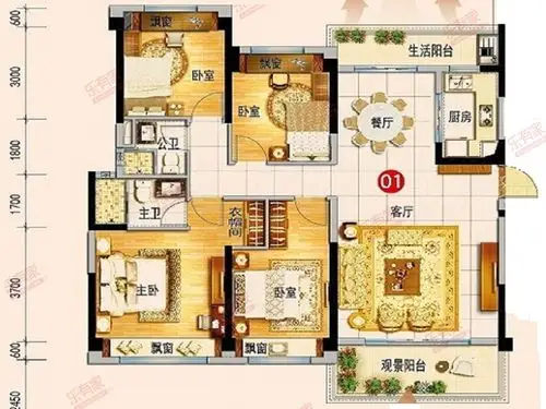 客天下碧桂园户型图