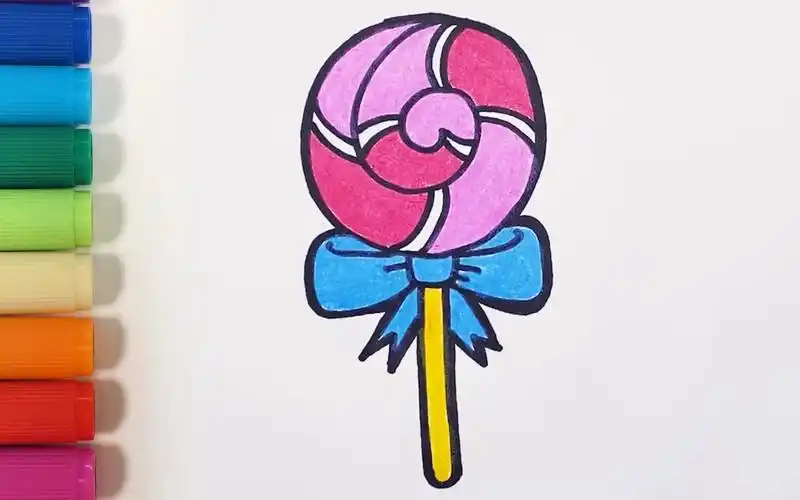 儿歌多多儿童简笔画棒棒糖宝宝画棒棒糖快乐过六一