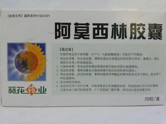 【葵花】阿莫西林胶囊 (20粒×0.25克)