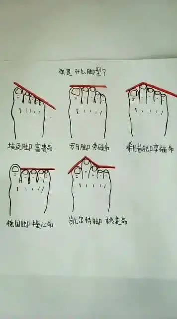 不同脚型代表不同命运,你是哪种脚型?