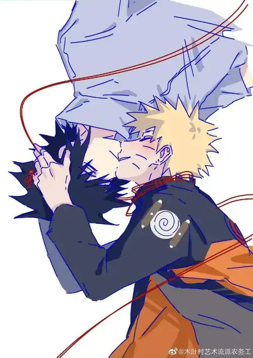 佐鸣 #火影忍者 #鸣人 #佐助 喜欢亲亲和拥抱! - 抖音