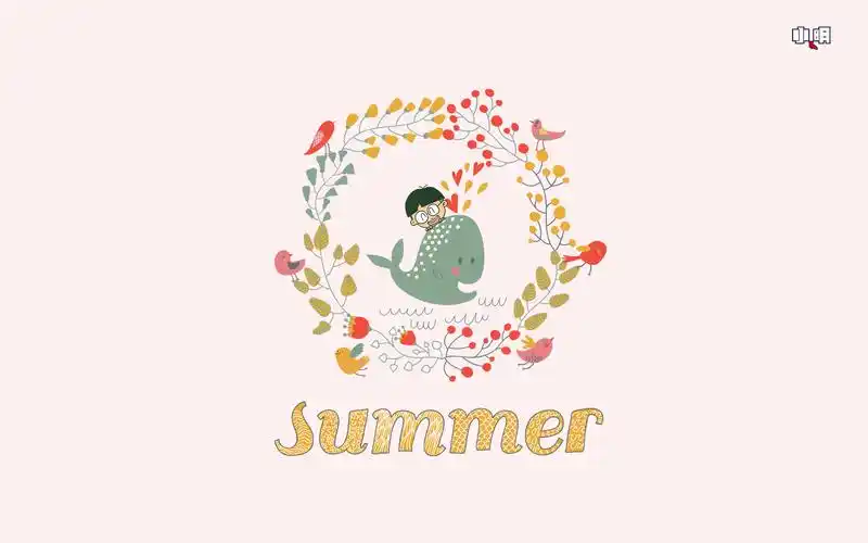 创意summer夏天英文字母壁纸