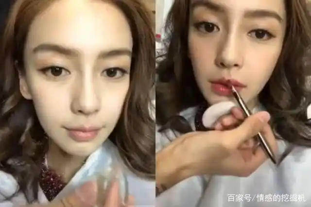 看到杨颖已经上好妆的样子,现在整个人有了光泽.